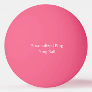 Pelota De Ping Pong Dimensiones Personalizadas 1.57" Rosa