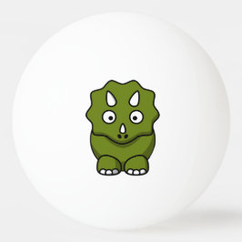 Pelota De Ping Pong Dinosaurio verde lindo del dibujo animado