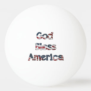 Pelota De Ping Pong Dios bendice América
