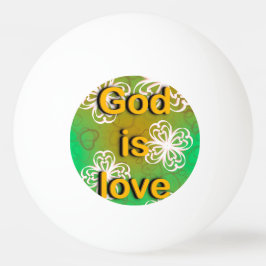 Pelota De Ping Pong Dios es amor