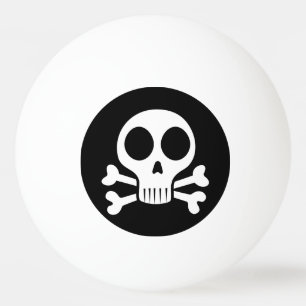 Pelota De Ping Pong Diseño de calavera pirata