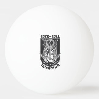 Pelota De Ping Pong Diseño de rock de guitarra