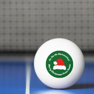Pelota De Ping Pong Divertido Ho ho ho Santa Feliz Navidad