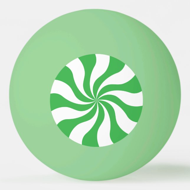 Pelota De Ping Pong Divertido Personalizable Funky Peppermint Candy (Anverso)