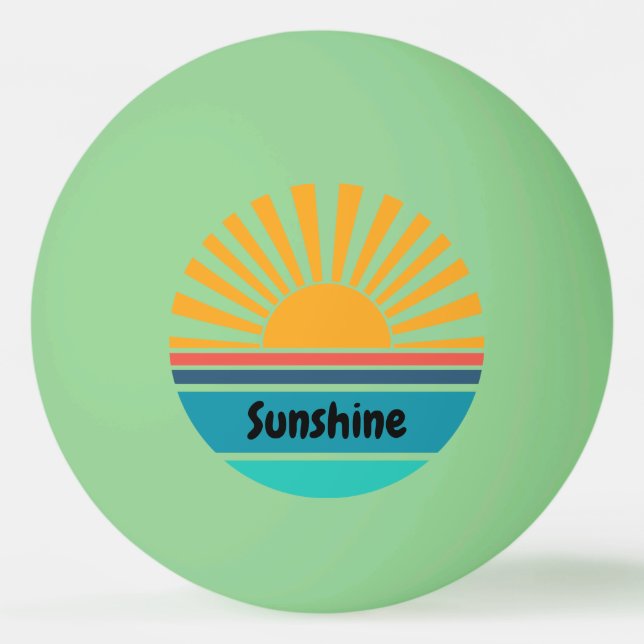 Pelota De Ping Pong Divertido Sunshine (Anverso)