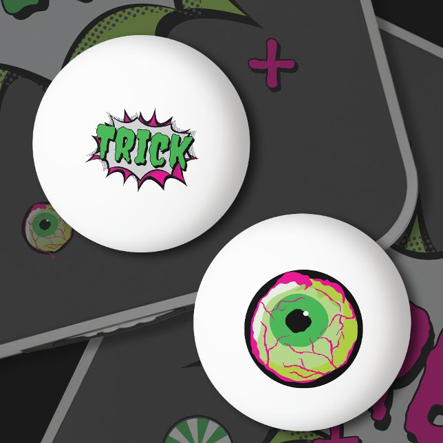 Pelota De Ping Pong Divertido 'Trick' de Halloween con 'Zombie Eyeball (Subido por el creador)