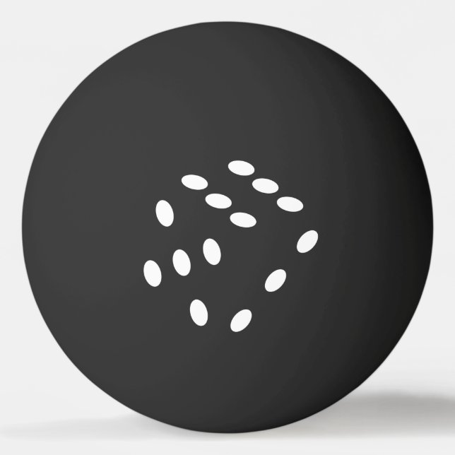 Pelota De Ping Pong Dobbelsteen, dobbelstenen. Gokken, kansspel, geld (Anverso)