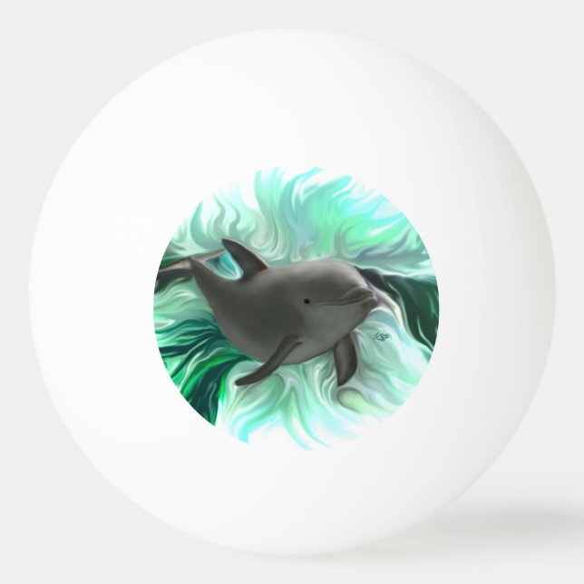 Pelota De Ping Pong Dolphin Baby (Anverso)