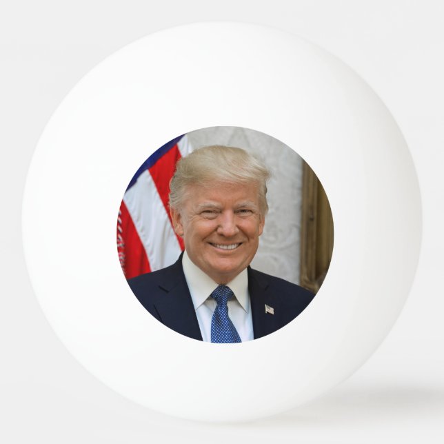 Pelota De Ping Pong Donald Trump Presidente de los Estados Unidos Casa (Anverso)