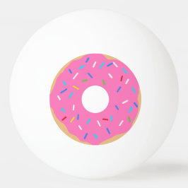 Pelota De Ping Pong Donut rosa con salpicaduras