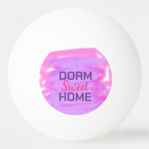 Pelota De Ping Pong Dorm dulce dorm color púrpura rosa acuarela texto