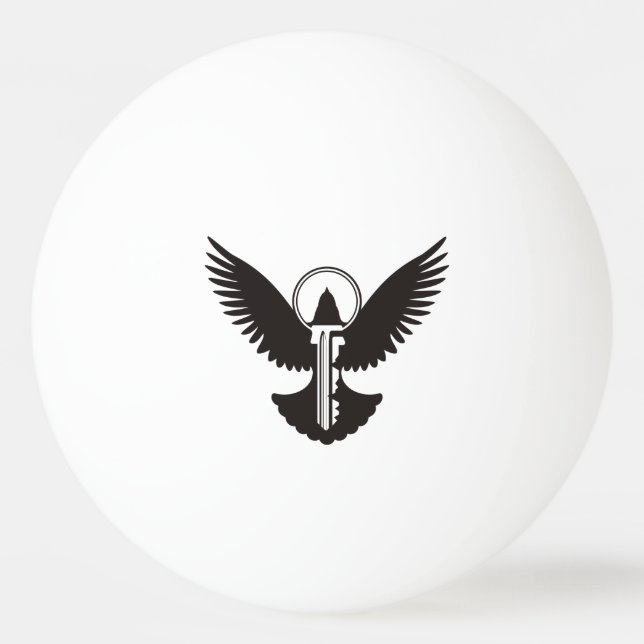 Pelota De Ping Pong Dove con clave (Anverso)