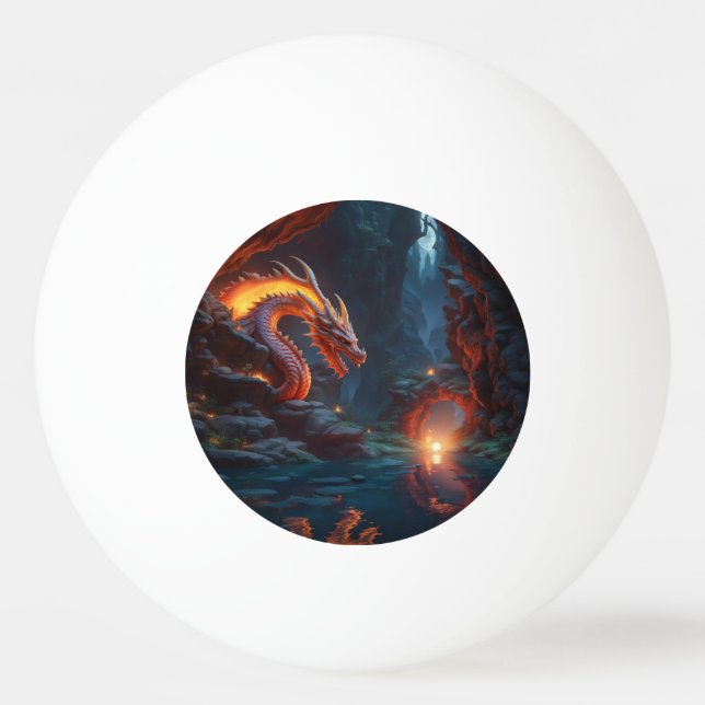 Pelota De Ping Pong Dragón (Anverso)