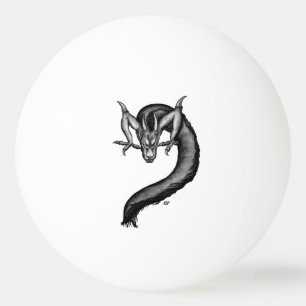 Pelota De Ping Pong Dragón al estilo del tatuaje