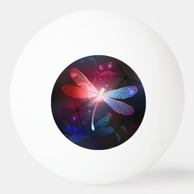 Pelota De Ping Pong Dragón rojo (Anverso)