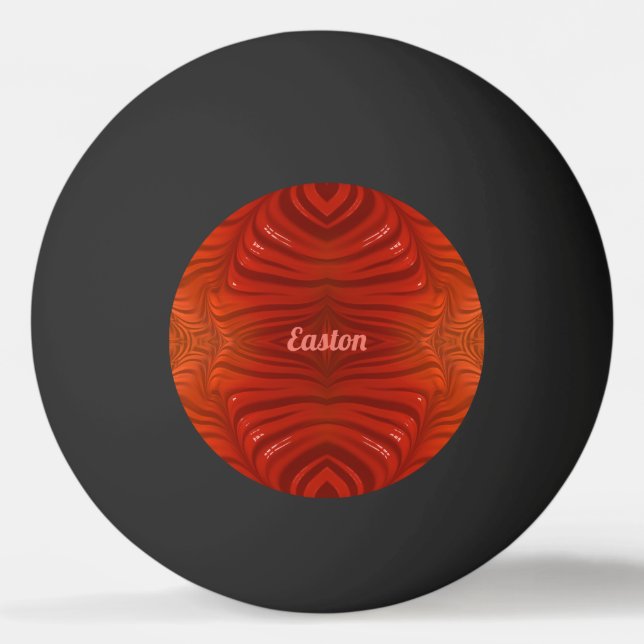 Pelota De Ping Pong EASTON ~ Naranja Tangerino rojo ~ (Reverso)