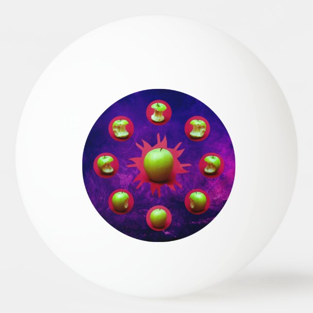 Pelota De Ping Pong Eclipse De La Estrella Verde (Anverso)