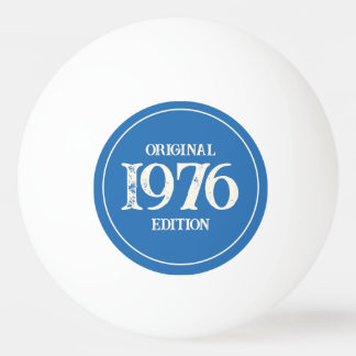 Pelota De Ping Pong Edición Original de 1976 en azul océano