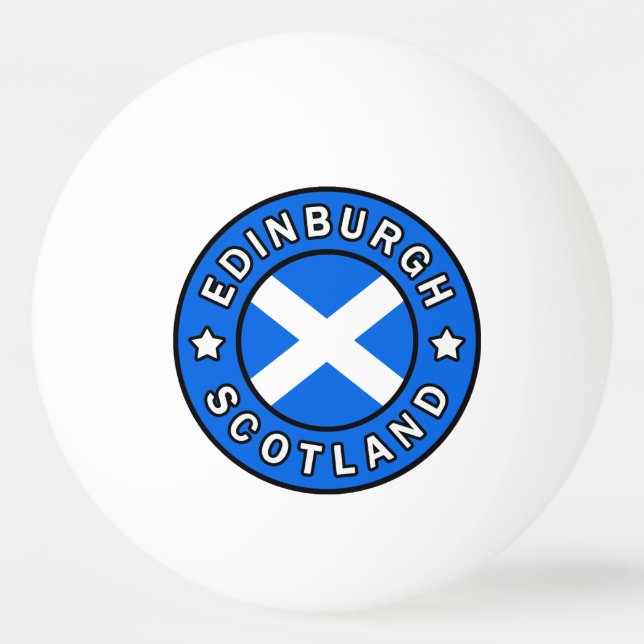 Pelota De Ping Pong Edimburgo Escocia (Anverso)