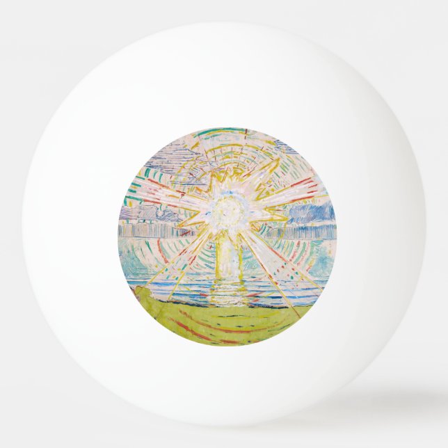 Pelota De Ping Pong Edvard Munch - The Sun 1910 (Anverso)