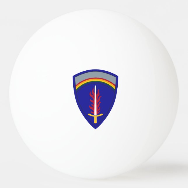 Pelota De Ping Pong Ejército Europa USAREUR Insignia (Anverso)