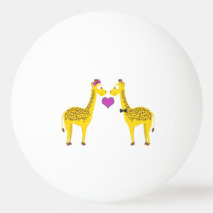 Pelota De Ping Pong El amor por la jirafa cutánea