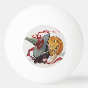 Pelota De Ping Pong El beso de la bruja: un Jack o Lantern en Hallowee