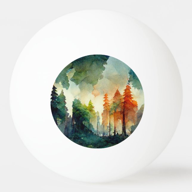 Pelota De Ping Pong El bosque (naturaleza) (Anverso)