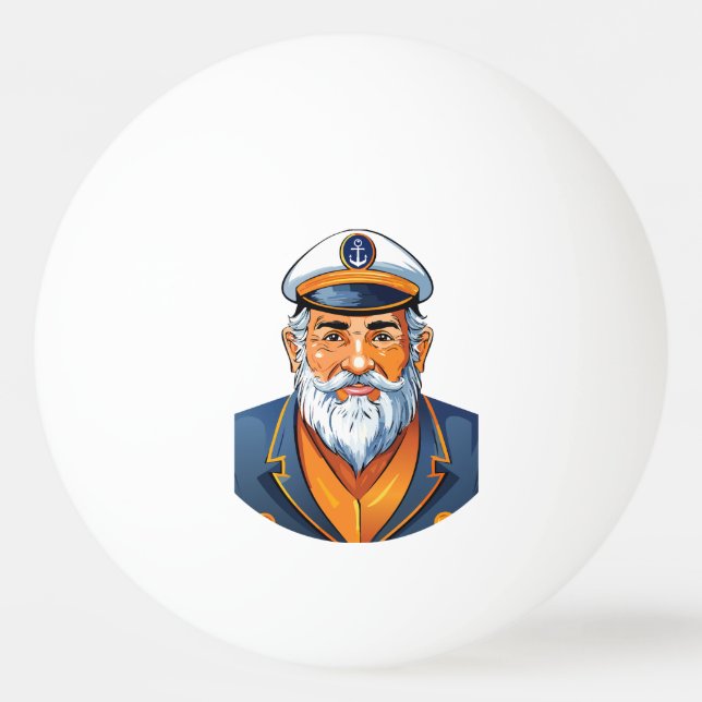 Pelota De Ping Pong El capitán del barco (Anverso)