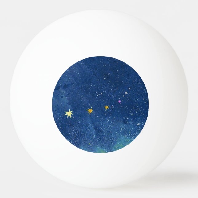 Pelota De Ping Pong El cielo estrellado (Anverso)