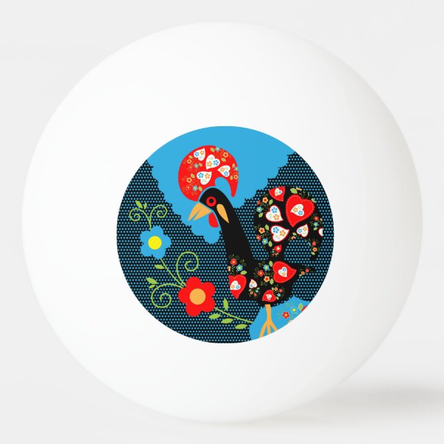 Pelota De Ping Pong El gallo de Portugal (Anverso)