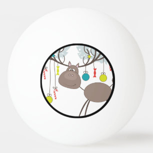 Pelota De Ping Pong El invierno del reno sazona saludos