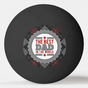 Pelota De Ping Pong El mejor papá en el gris argelino del mundo