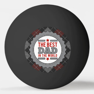 Pelota De Ping Pong El mejor papá en el gris argelino del mundo