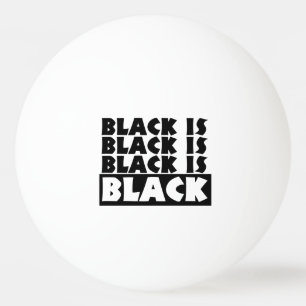 Pelota De Ping Pong El negro es negro