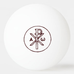 Pelota De Ping Pong El símbolo Chi-Rho Christogram