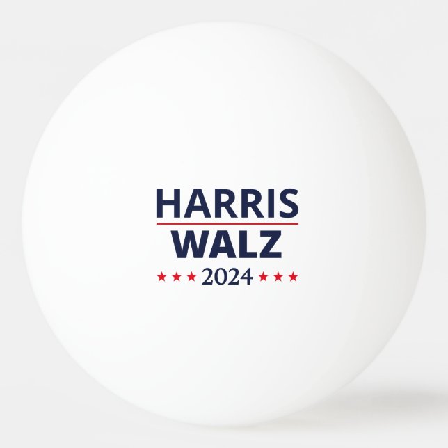 Pelota De Ping Pong Elecciones Harris Walz 2024 III (Anverso)