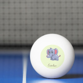 Pelota De Ping Pong Elefante gris suave
