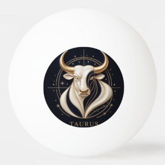 Pelota De Ping Pong ♉ Elegante Tauro Zodiaco Toro Dorado Astrología ✨