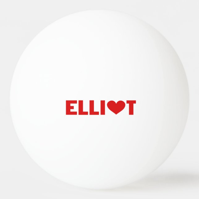Pelota De Ping Pong Elliot Love (Anverso)