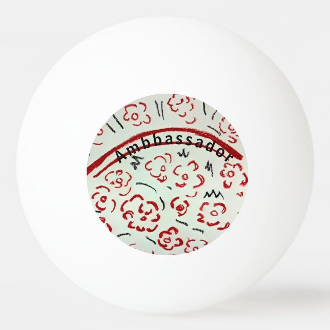 Pelota De Ping Pong Embajador (Anverso)