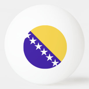 Pelota De Ping Pong Emblema de bandera de Bosnia y Herzegovina