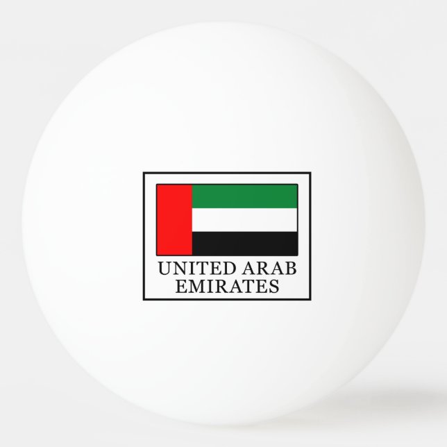 Pelota De Ping Pong Emiratos Árabes Unidos (Anverso)