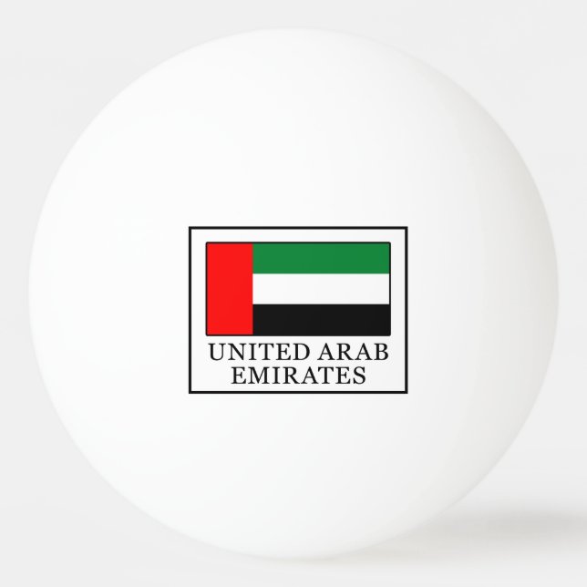 Pelota De Ping Pong Emiratos Árabes Unidos (Anverso)