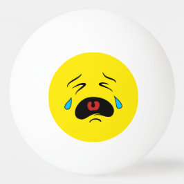 Pelota De Ping Pong Emoji de cara triste