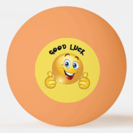 Pelota De Ping Pong Emoji de la buena suerte