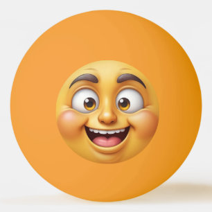 Pelota De Ping Pong Emojis Felices Enojados