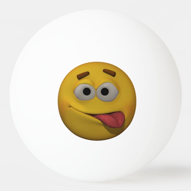 Pelota De Ping Pong Emoticon de Playfull del estilo 3D (Anverso)