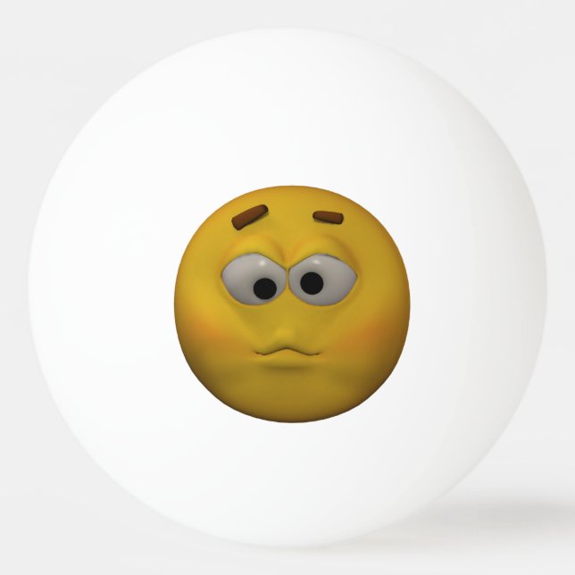 Pelota De Ping Pong Emoticon del enfermo del estilo 3D (Anverso)