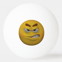 Emoticon enojado del estilo 3D